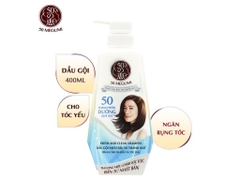 Dầu Gội 50 Megumi Ngăn Rụng Tóc Sạch Sâu Thanh Mát Dành Cho Da Dầu Fresh And Clean 400ml Nhật Bản