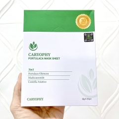 Mặt Nạ Tràm Trà Caryophy Portulaca Mask Sheet Cấp Ẩm Phục Hồi Giảm Mụn Hàn Quốc 22g