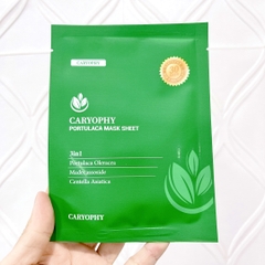 Mặt Nạ Tràm Trà Caryophy Portulaca Mask Sheet Cấp Ẩm Phục Hồi Giảm Mụn Hàn Quốc 22g