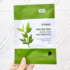 Mặt Nạ BNBG Vita Tea Tree Healing Face Mask Pack Làm Dịu Giảm Mụn Hàn Quốc