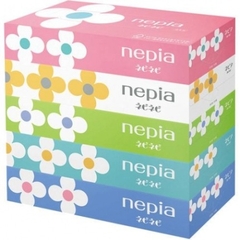 Set hộp giấy ăn Nepia hình hoa (Nhật Bản) - hộp 300 tờ x 5 hộp