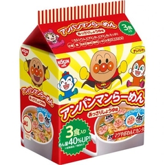 Mì ramen Nissin Anpaman vị trứng thịt cho bé màu đỏ 90g