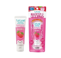 Kem Đánh Răng Combi Teoteo Vị Dâu (hàng Nhật nội địa) cho bé từ 9 tháng - 30g