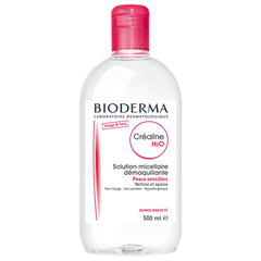 Nuớc tẩy trang Bioderma Crealine H2O Peaux Sensibles da nhạy cảm - 500ml (hồng)
