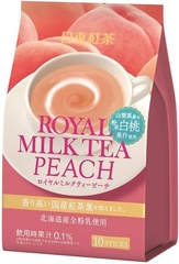 Bột Trà Sữa Royal Milk Tea Nhật Bản (Trà Đào) - Hộp 10 gói