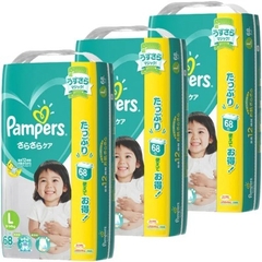 Tã Dán Pampers Jumbo (bịch lớn) Nhật Bản Nội Địa - Size L68 Miếng