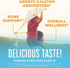 Viên uống bổ sung  K2 + D3 Calcium Gummies của MaryRuth Organics - 60v