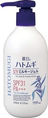 Sữa dưỡng thể chống nắng Hatomugi SPF31 PA+++ Nhật Bản