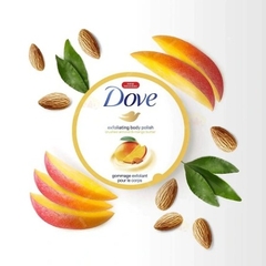 Kem Tẩy Tế Bào Chết body Dove chiết xuất Xoài & Bơ Hạnh Nhân - 298g