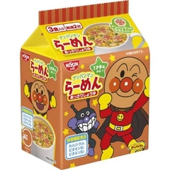 Mì ramen Nissin Anpaman vị trứng thịt cho bé màu đỏ 90g
