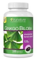Viên uống bổ não Trunature Ginkgo Biloba 120mg (hàng Mỹ) - 340v