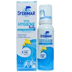 Xịt mũi cá heo xanh -  muối biển STERIMAR BABY (Pháp)