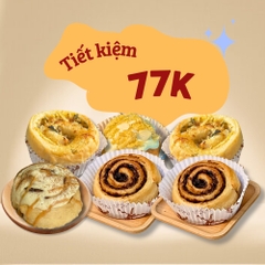 Combo 6 Bánh Cuộn Men Tự Nhiên