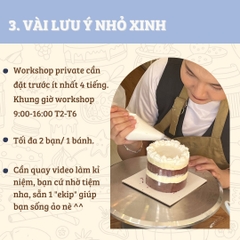 Workshop Private 1-2 người (chưa gồm giá bánh)