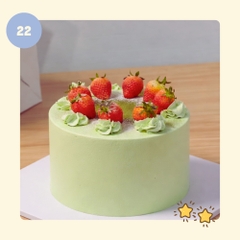 Bánh kem MATCHA - Mẫu 22 - đặt trước từ 3 tiếng