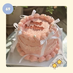 Bánh kem Nơ - Mẫu 69 - đặt trước từ 3 tiếng