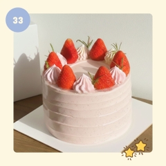 Bánh kem VANILA DÂU - Mẫu 33 - đặt trước từ 3 tiếng