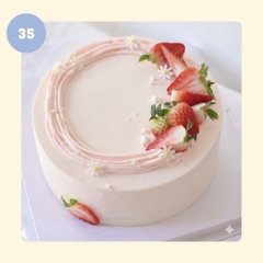 Bánh kem VANILA DÂU - Mẫu 35 - đặt trước từ 3 tiếng