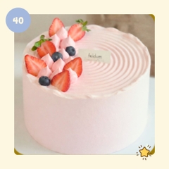 Bánh kem VANILA DÂU - Mẫu 40 - đặt trước từ 3 tiếng