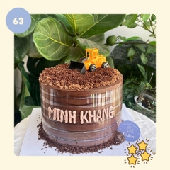 Bánh kem Xe Xúc - Mẫu 63 - đặt trước từ 3 tiếng
