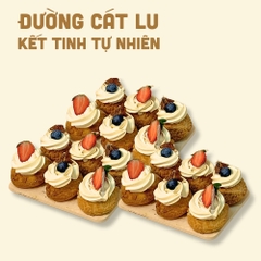Set Quà Trang Trí Su Kem Vani Nguyên Cám - kèm Ruy Băng, Nến, Thiệp