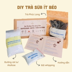 Set DIY Trà sữa ít béo Eatclean Keto - Tiểu đường/ Eatclean