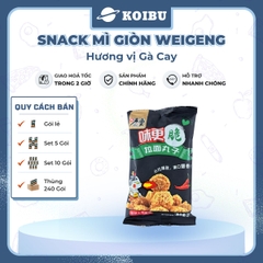 ANHUI - Snack mì giòn WeiGeng hương vị Gà cay, Snack mì gà cay WeiGeng, Mì trẻ em Trung Quốc - 25g/gói - 00501