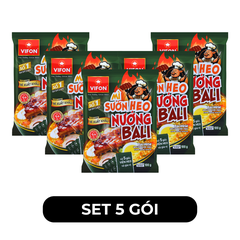 VIFON - Mì Vifon xuất khẩu Sườn heo nướng Bali, Mì Sườn heo nướng Baly Vifon cao cấp xuất khẩu - 100g/gói - 00201