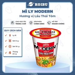 ACECOOK - ACECOOK - Mì ly Modern hương vị Lẩu thái tôm, Mì ly lẩu thái tôm Modern ăn liền, Mì Modern ly ăn liền - 65g/ly - 00011