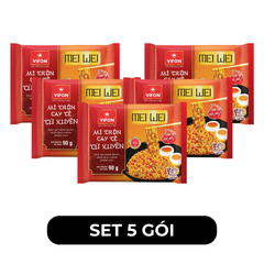 VIFON - Mì trộn Mei Wei hương vị cay tê Tứ Xuyên, mì trộn Mei Wei ăn liền, mì trộn MeiWei, mì trộn Vifon - 90g/gói - 00227