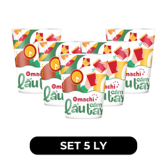 MASAN - Mì ly Omachi lẩu cầm tay hương vị Nghêu nấm rong biển, Mì Nghêu nấm rong biển ly Omachi - 71g/ly - 00082