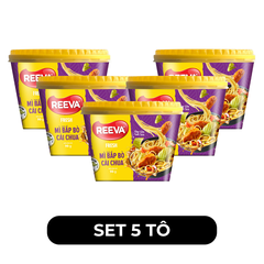 UNIBEN - Mì tô Reeva Fresh hương vị Bắp bò cải chua, Mì Reeva Fresh tô ăn liền, Mì Reeva tô ăn liền - 90g/tô - 00135