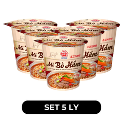 OTTOGI - Mì ly Ottogi hương vị Bò hầm, Ottogi mì ly ăn liền, Mì ly bò hầm Otogi ly, Mì ly Hàn Quốc - 62g/ly - 00244
