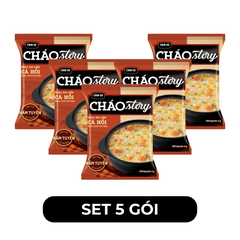 MASAN - Chin-su Cháo Story Cá hồi nấm linh chi nâu, Cháo Story Chinsu Cá hồi, Cháo Chinsu Story - 71g/gói - 00124