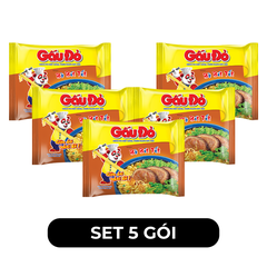 ASIAFOODS - Mì Gấu Đỏ hương vị Bò bít tết, Mì Bò bít tết Gấu Đỏ, Mì gói ăn liền Gấu Đỏ Bò bít tết - 63g/gói - 00328