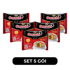 MASAN - Mì khoai tây Omachi Special Bò hầm xốt vang, mì Omachi Bò hầm sốt vang, mì ăn liền Omachi - 92g/gói - 00119