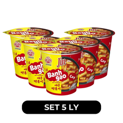 OTTOGI - Bánh gạo ly Jin hương vị Cay, Bánh gạo cay Jin ly, Bánh gạo Hàn Quốc, Bánh gạo Ottogi ly - 82g/ly - 00563