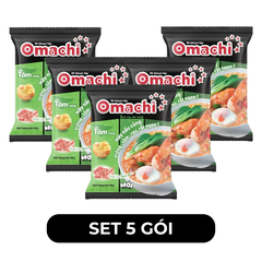 MASAN - Mì khoai tây Omachi hương vị Lẩu Tôm Càng, Mì Omachi lẩu tôm càng gói, Mì Omachi ăn liền - 80g/gói - 00116