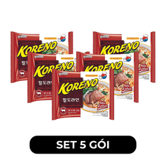 PALDO - Mì Koreno hương vị Bò cay, Mì Koreno Bò cay Hàn Quốc, Mì bò cay Koreno Hàn Quốc ăn liền - 100g/gói - 00396