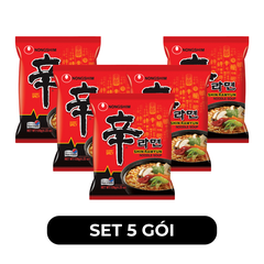 NONGSHIM - Mì Shin Ramyun hương vị Cay, Mì Shin cay truyền thống, Mì Shin cay Hàn Quốc ăn liền  - 120g/gói - 00441