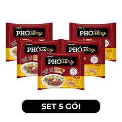 MASAN - Chin-su Phở Story (không thịt) hương vị Phở bò truyền thống nước trong, Phở bò Chinsu Story - 72g/gói - 00128