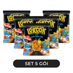 WORLD SPICE - Mì trộn LókCók hương vị Bánh tráng trộn, Mì trộn bánh tráng trộn LokCok ăn liền - 102g/gói - 00755