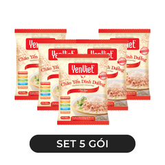 YENVIET - Cháo yến dinh dưỡng YenViet 3 vị: Thịt bằm, Gà, Chay rau nấm, Cháo yến Yến Việt - 50g/gói - 00599
