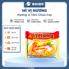 THIEN HUONG FOOD - Mì Vị Hương hương vị Tôm chua cay, Mì Tôm chua cay Vị Hương ăn liền, Mì tôm ăn liền - 65g/gói  - 00867