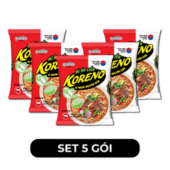 PALDO - Mì Koreno hương vị Bò cay, Mì bò cay Koreno, Mì Koreno úp 3 phút, Mì Koreno gói, Mì Hàn Quốc - 75g/gói - 00387