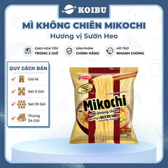 ACECOOK - Mì không chiên Mikochi hương vị Sườn heo, Mì Mikochi sườn heo, Mì không chiên ăn liền Mikochi (80g/gói) - 80g/gói - 00077