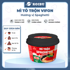 VIFON - Mì tô trộn Vifon hương vị Spaghetti, Mì trộn Vifon Spaghetti, Vifon tô mì Spaghetti trộn - 105g/tô - 00532