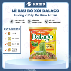 ACECOOK - Mì rau bó xôi Dalago hương vị Bắp bò hầm Actiso, Mì Dalago bắp bò hầm Atiso, Mì rau củ - 84g/gói - 00016