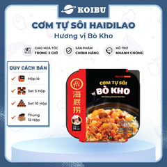 YIHAI - Cơm tự sôi Haidilao hương vị Bò kho, Cơm tự sôi Hadilao Bò kho - 195g/hộp - 00834