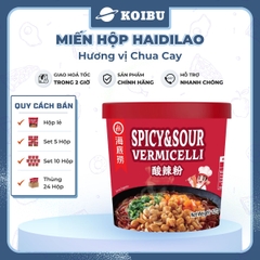 YIHAI - Miến hộp Haidilao hương vị Chua cay, Haidilao miến Chua cay Haidilao hộp, Miến Haidiao ăn liền - 127g/hộp - 00819
